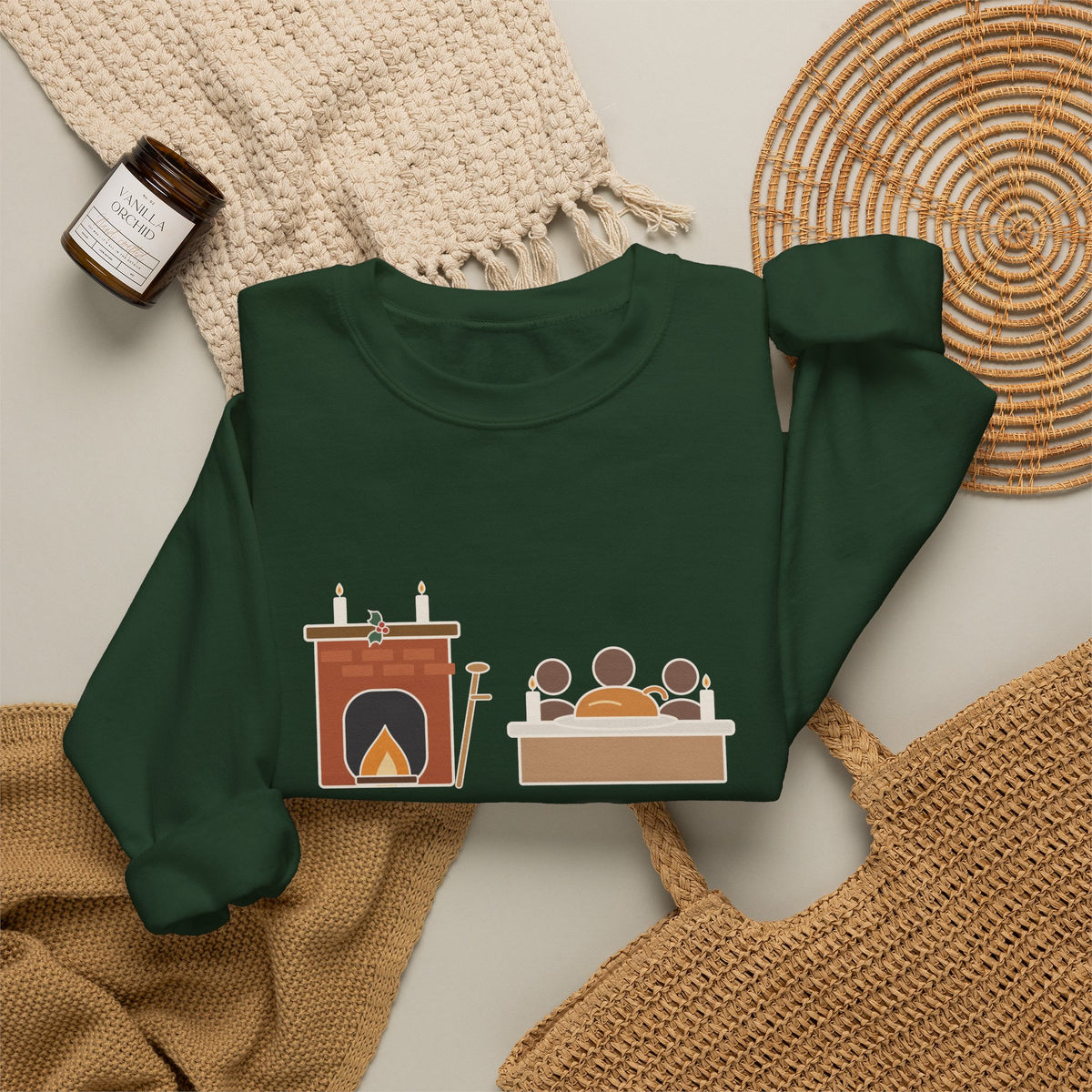 God Bless Us Every One Sweatshirt, Christmas Dickens Quote Crewneck with Hearth and Goose