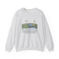 The Course of True Love Never Did Run Smooth Sweatshirt, Love Shakespeare Quote Crewneck with Canoe on the River Bend