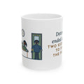 Detention Teacher Coffee Mug 11oz - Two Kids Stayed After Four to Finish the Puzzle