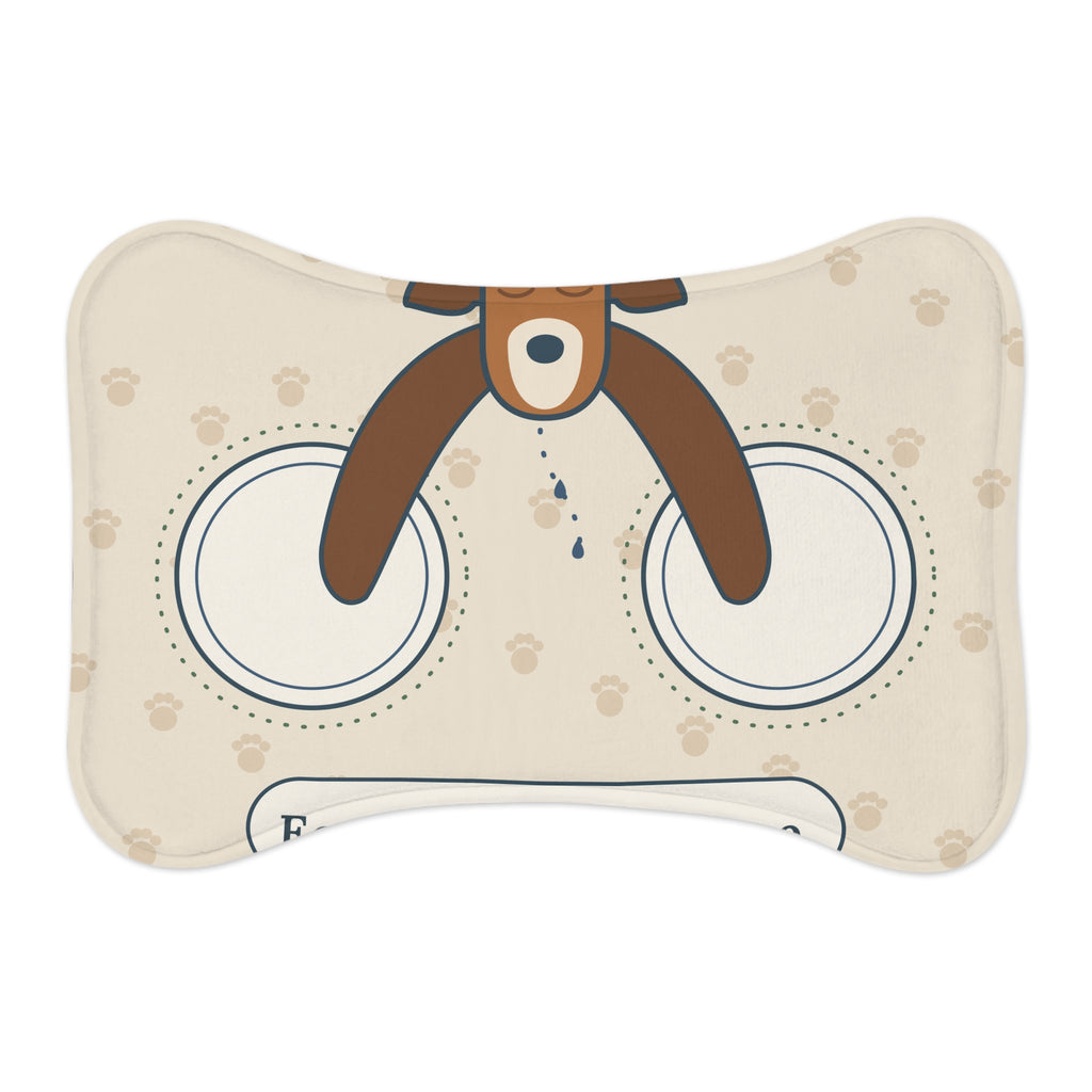 Basset Hound Feeding Mat - Ears Go in the Bowl Too Funny Dog Food Mat