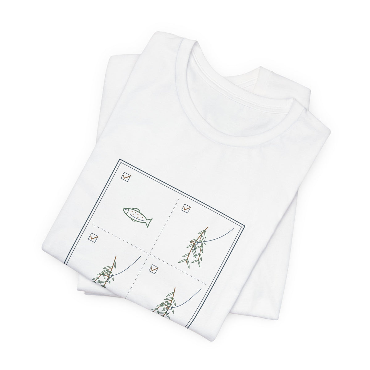 Fly Fishing T-Shirt - Caught: One Trout, Three Willows Funny Angler Tee