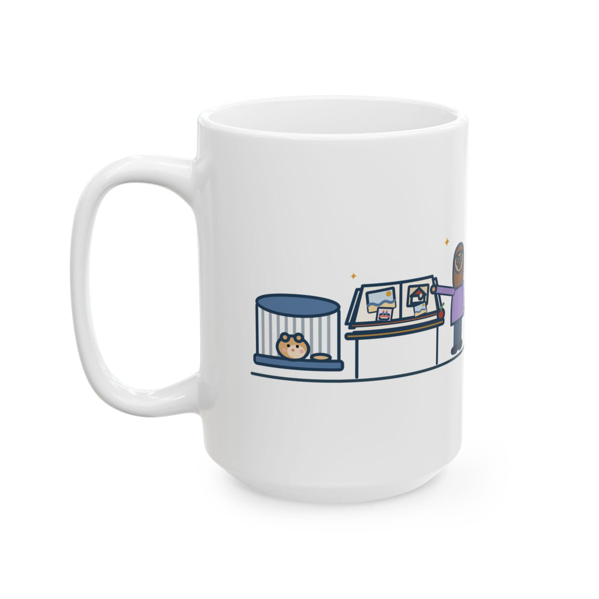 Went Home with a Different Family Every Weekend, Came Back with a Scrapbook 15oz Mug, Large Funny Class Pet Coffee Mug