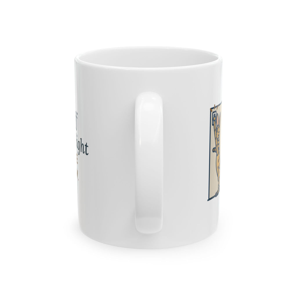 Serengeti Cat Coffee Mug 11oz - One Long Paw on the Hallway Light Switch