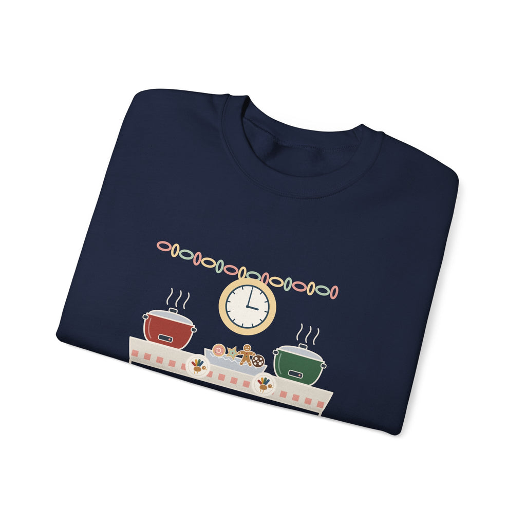 Night Shift Nurse Crewneck Sweatshirt - Holiday Potluck Starts at 0300, Gift for Nurses Working the Holiday Shift