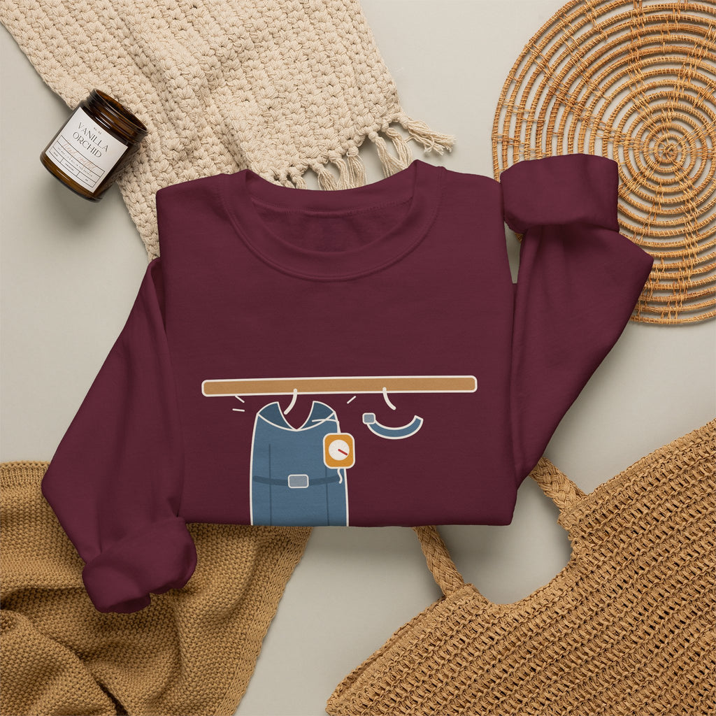 Interventional Radiology Nurse Sweatshirt - Work Apron: Fifteen Pounds of Lead, IR Nurse Crewneck