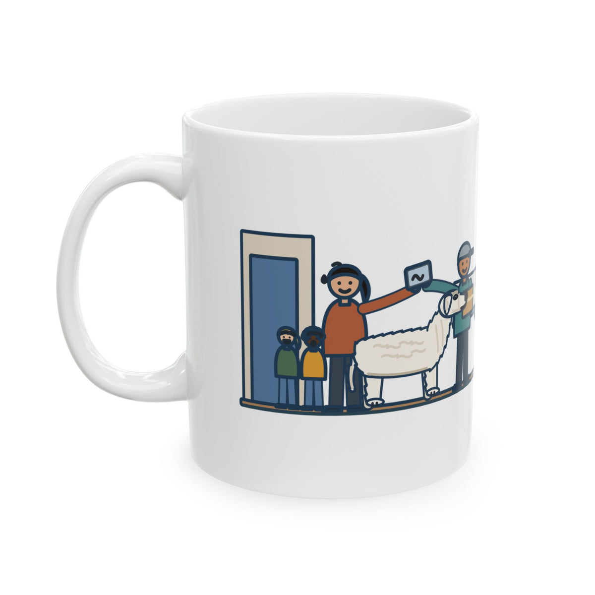 Kuvasz Coffee Mug 11oz - Stood Between the Kids and the Delivery Driver Until I Signed