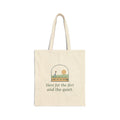 Gardening Tote Bag - Here for the Dirt and the Quiet. Garden Center and Seed Swap Tote