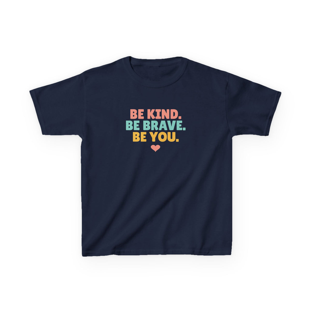 Be Kind Be Brave Be You Youth T-Shirt, Kindness Shirt for Kids