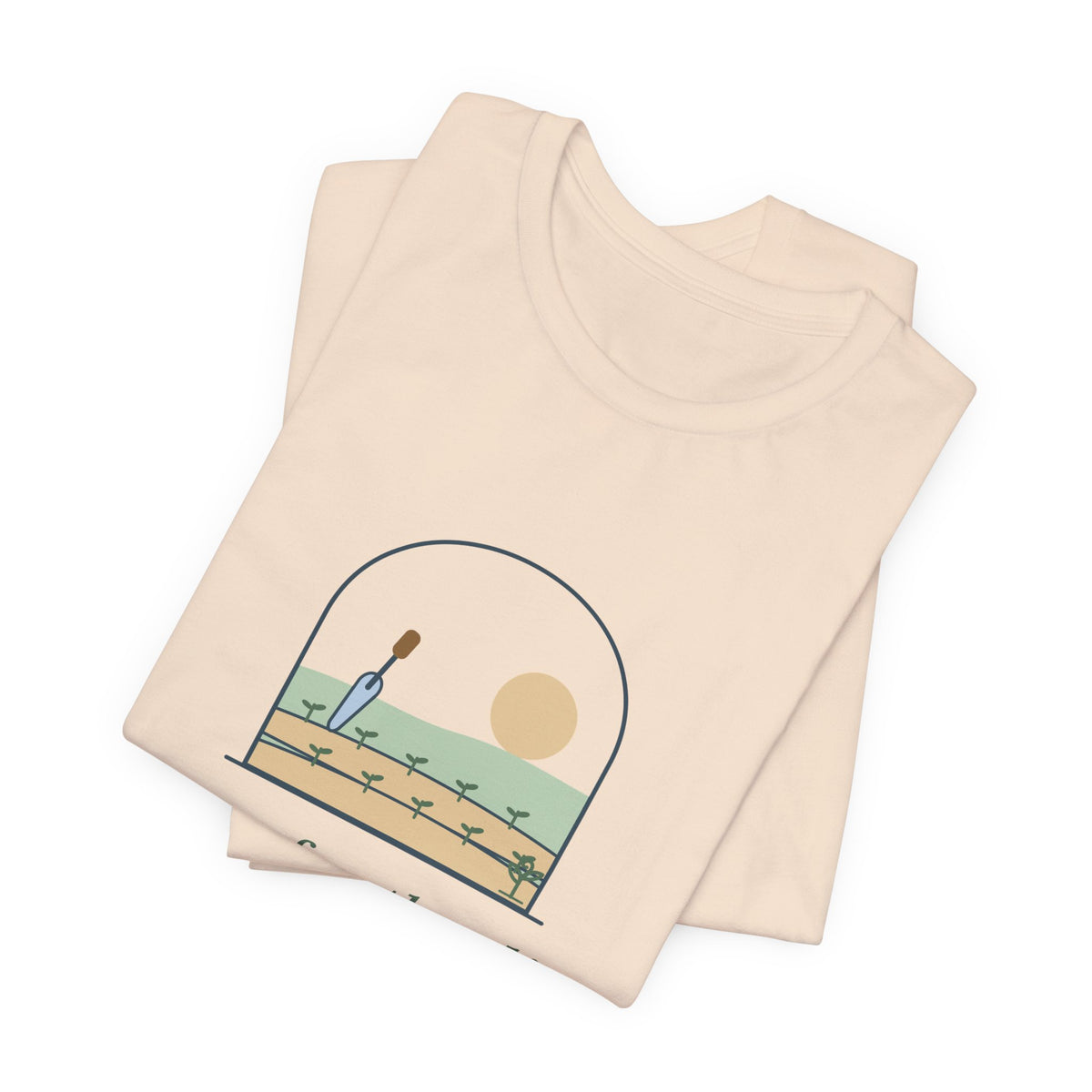 Gardening T-Shirt - Here for the Dirt and the Quiet. Garden Window Tee for Gardeners