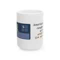 Large American Shorthair Mug 15oz - Night Moth Gift From a Silver Tabby