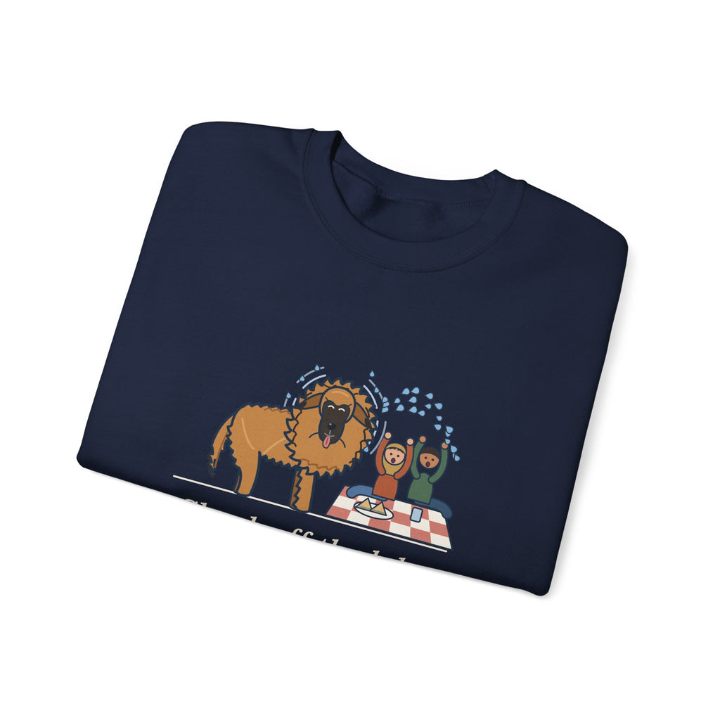 Leonberger Crewneck Sweatshirt - Shook Off the Lake Next to the Picnic