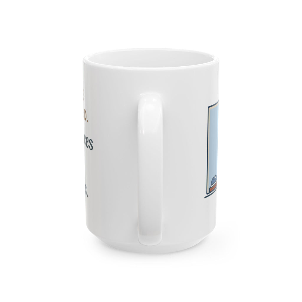 Large 15oz Burmilla Mug - Twelve and Still Pouncing Silver Senior Cat Gift
