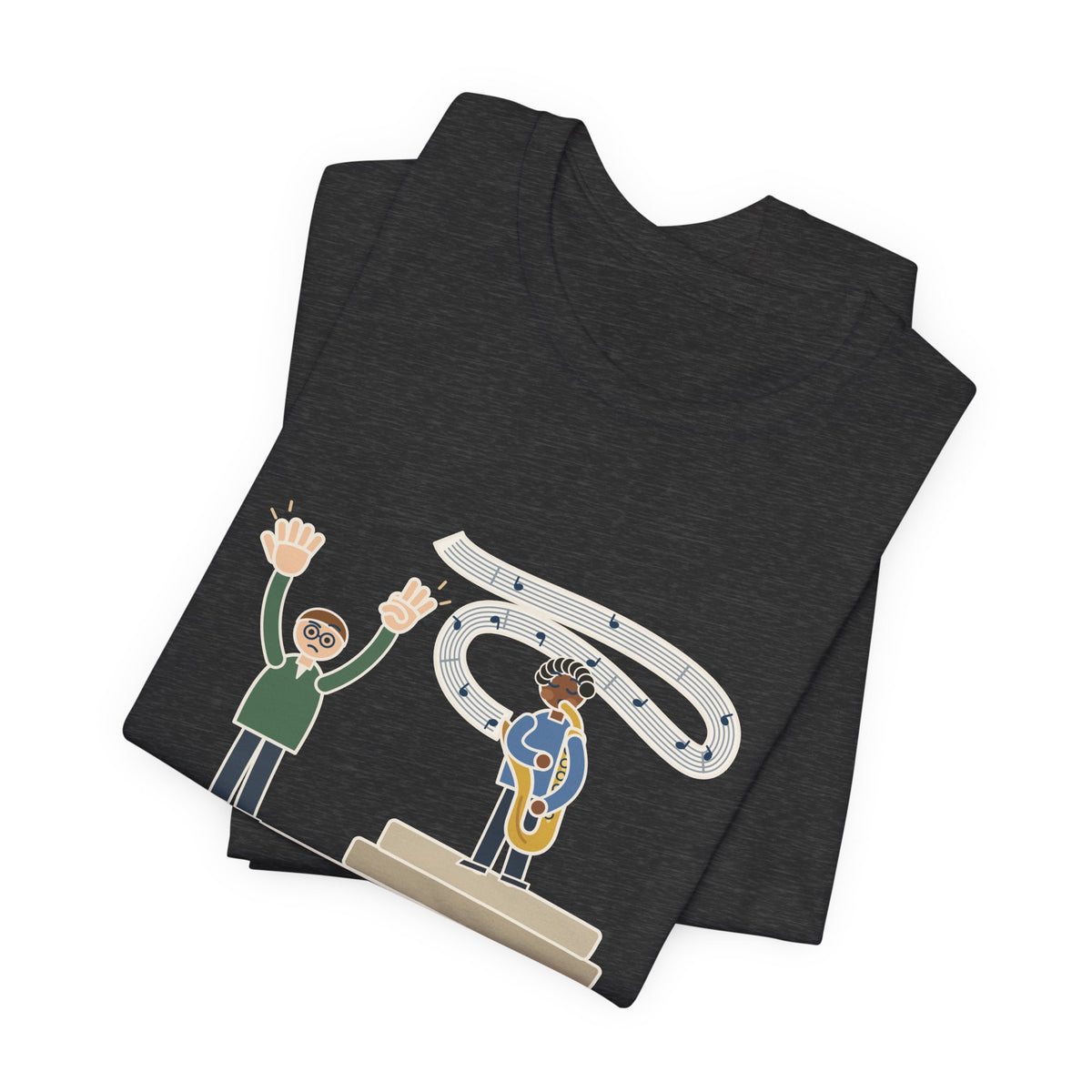 School Jazz Band Director T-Shirt - Solo Section: Eight Bars, The Sax Took Thirty-Two Funny Tee