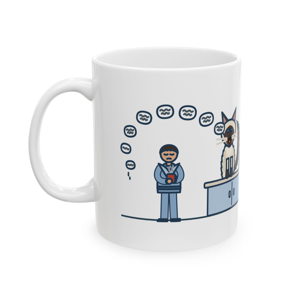 Balinese Cat Coffee Mug - Said Good Morning Once