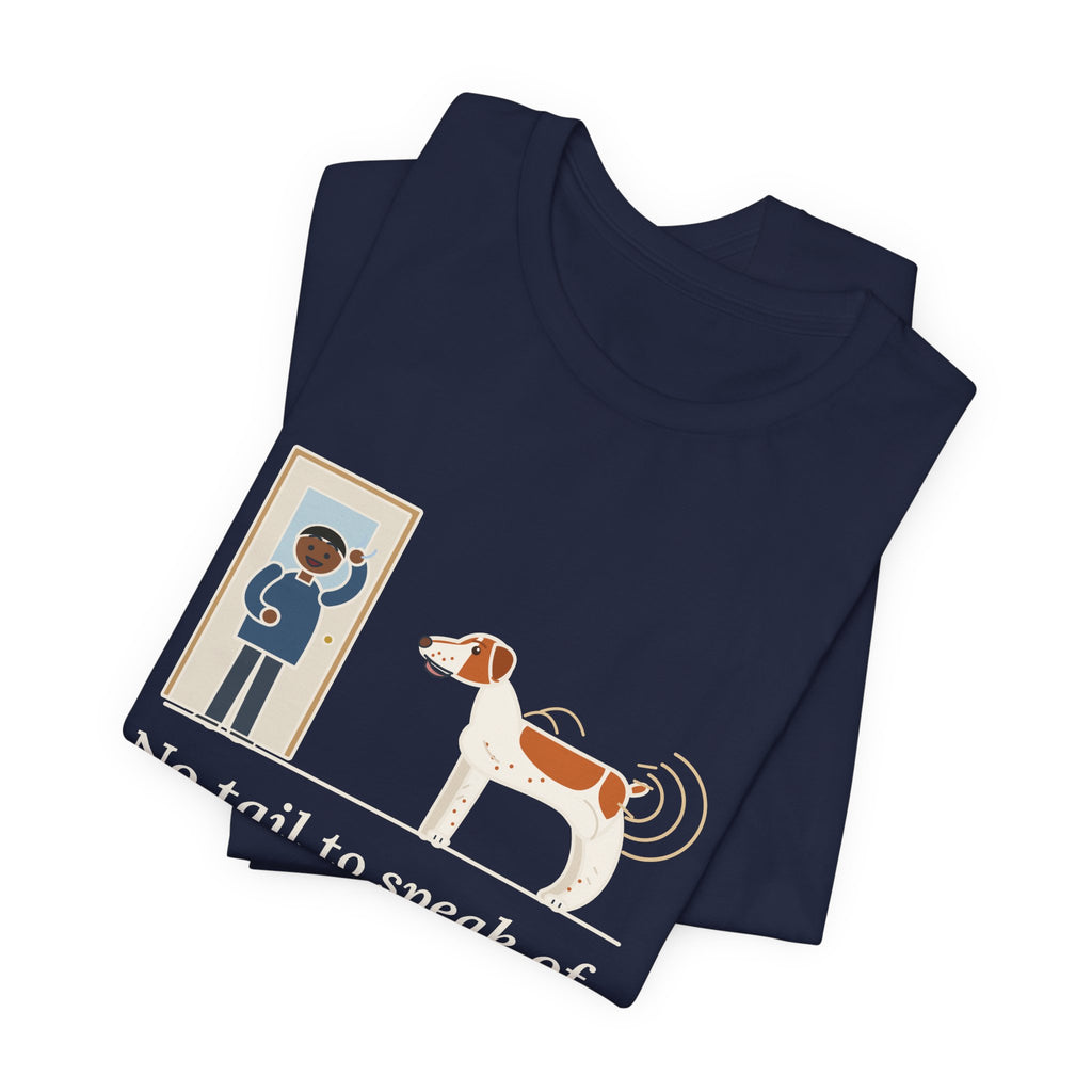 Brittany Dog T-Shirt - No Tail to Speak Of. Wags From the Shoulders Back.