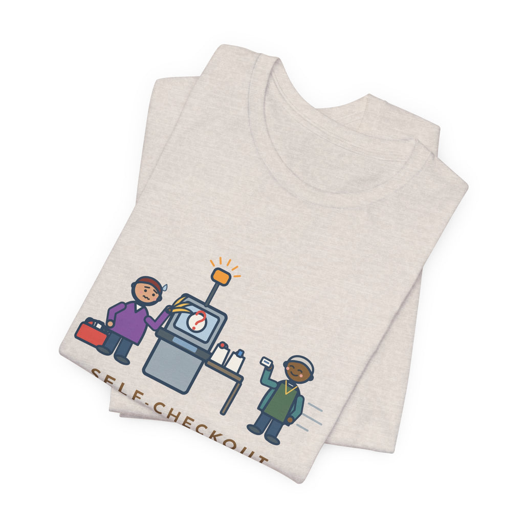 Funny Self-Checkout T-Shirt, Twelve Items, Called for Help on Eleven of Them, Checkout Lane Tee