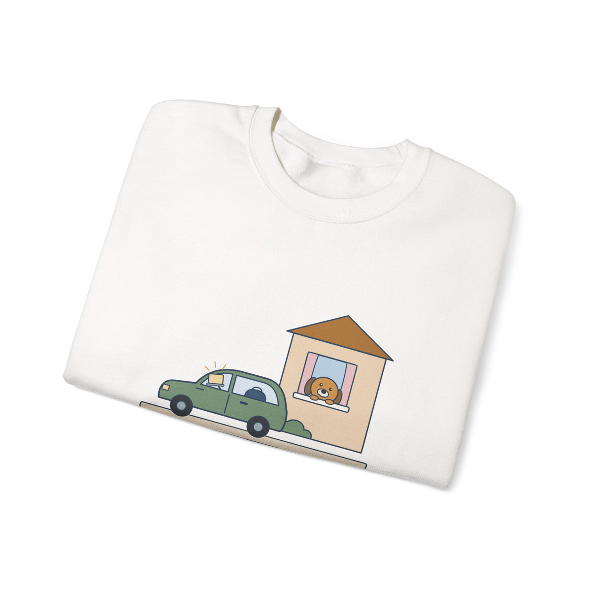 Home Health Nurse Crewneck Sweatshirt - Charting from the Driveway Visiting Nurse Gift