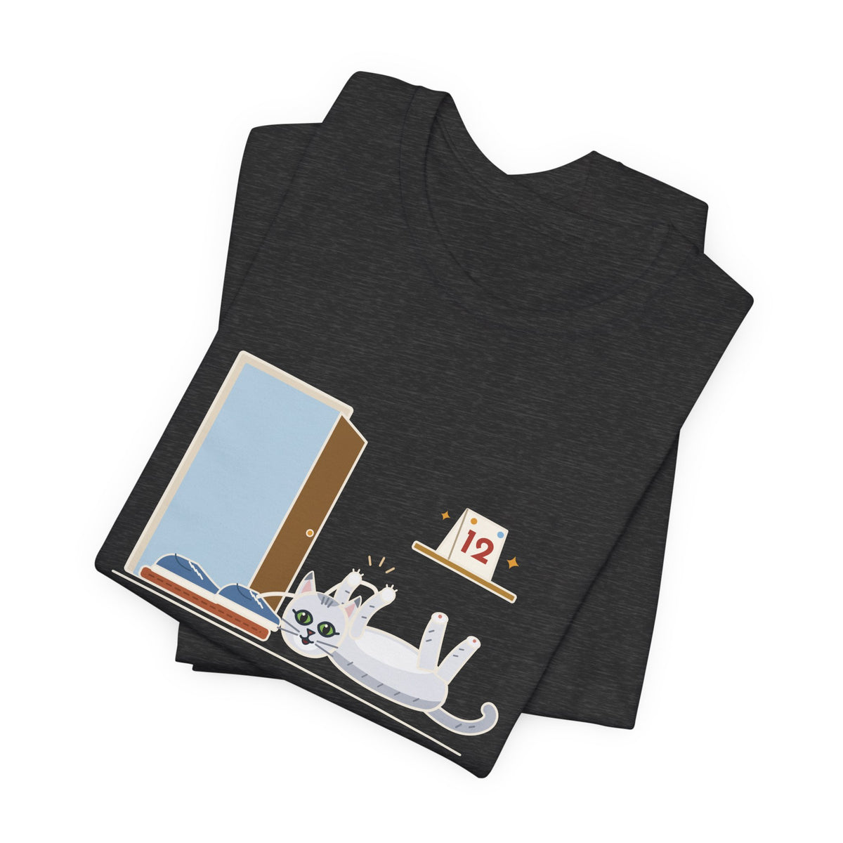 Burmilla Cat T-Shirt - Twelve Years Old, Still Pounces on My Shoelaces Senior Cat Lover Tee
