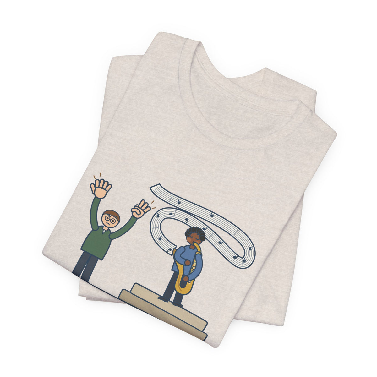 School Jazz Band Director T-Shirt - Solo Section: Eight Bars, The Sax Took Thirty-Two Funny Tee