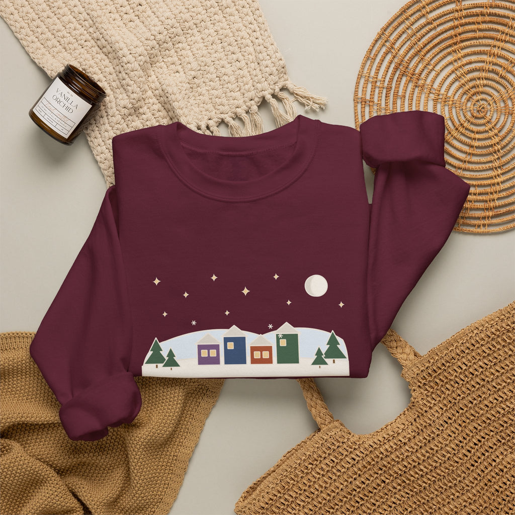 It Came Upon the Midnight Clear Sweatshirt, Christmas Sears Quote Crewneck with Clear Midnight