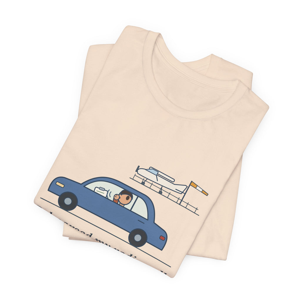 Student Pilot T-Shirt - Rehearsed My Radio Call in the Car. Funny Pilot Tee
