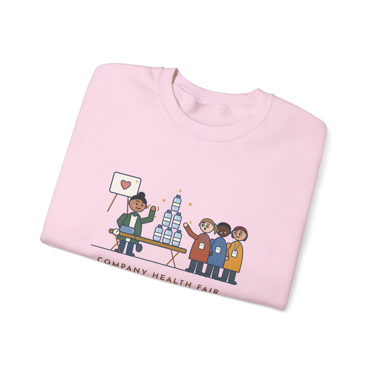 Corporate Wellness Nurse Crewneck Sweatshirt - The Line Was for the Free Water Bottle