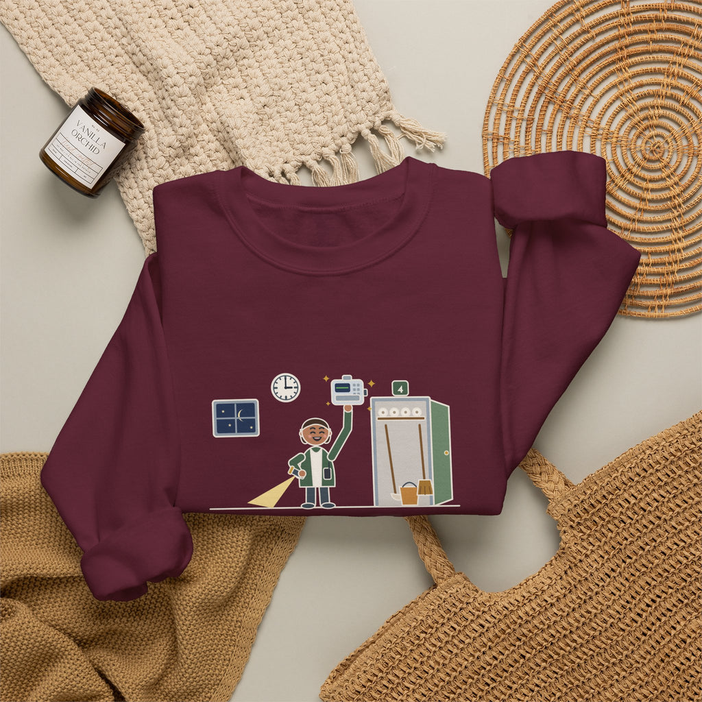 Night House Supervisor Nurse Crewneck Sweatshirt - Last IV Pump in the Broom Closet Gift