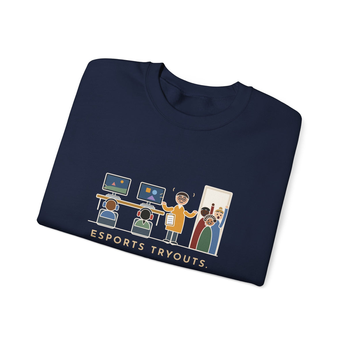 Esports Club Adviser Crewneck Sweatshirt - Tryouts and the Count It as PE Question Gift