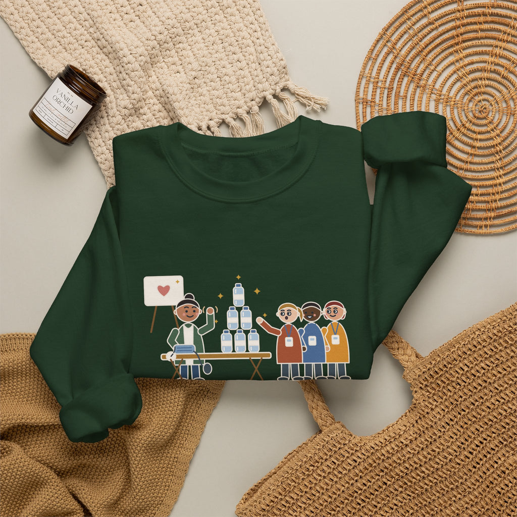 Corporate Wellness Nurse Crewneck Sweatshirt - The Line Was for the Free Water Bottle