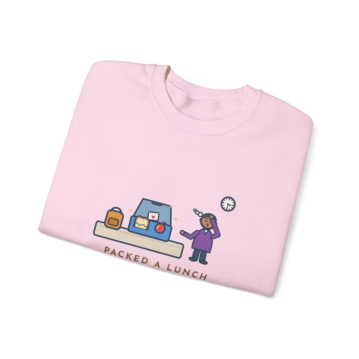 School Lunch Sweatshirt, Packed a Lunch with a Sweet Note, Both Came Home Untouched, Funny Lunchbox Return Crewneck
