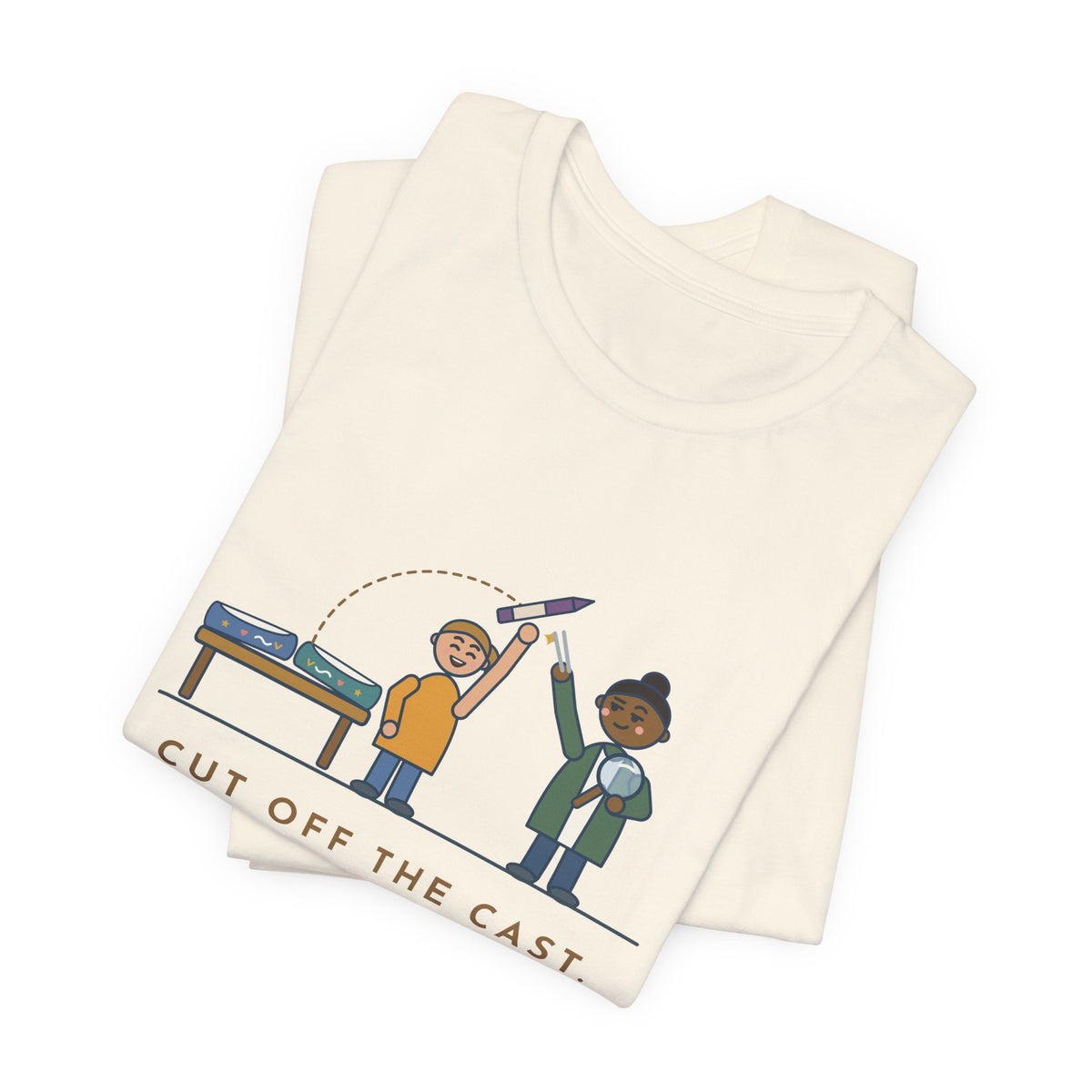 Cast Clinic Nurse T-Shirt - Cut Off the Cast, Found a Missing Crayon Inside Ortho Nurse Tee