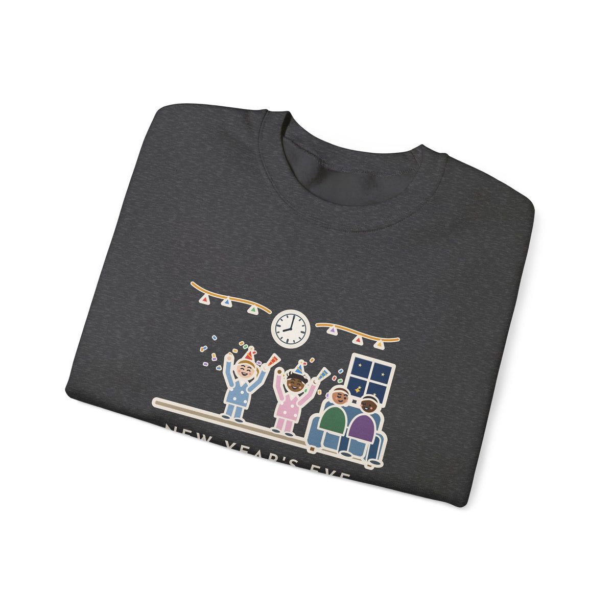 New Year's Eve Sweatshirt, With Little Kids, Counted Down at 8:00 and Called It Midnight, Funny Early Countdown Crewneck