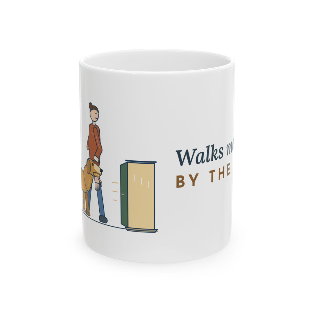 Golden Retriever Coffee Mug - Walks Me Inside by the Wrist. Golden Lover Mug