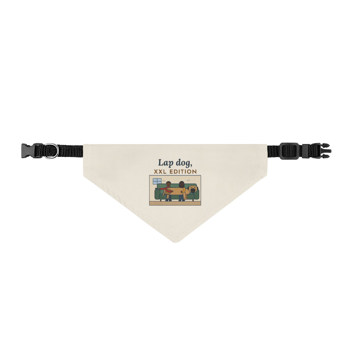 Bullmastiff Bandana, Lap Dog, XXL Edition, Clip-on Pet Bandana