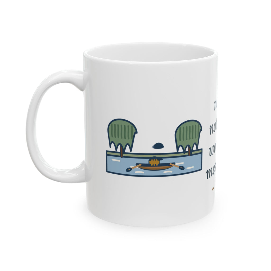 Grahame Quote Mug, Simply Messing About in Boats, Boating River Rowboat Coffee Mug 11oz