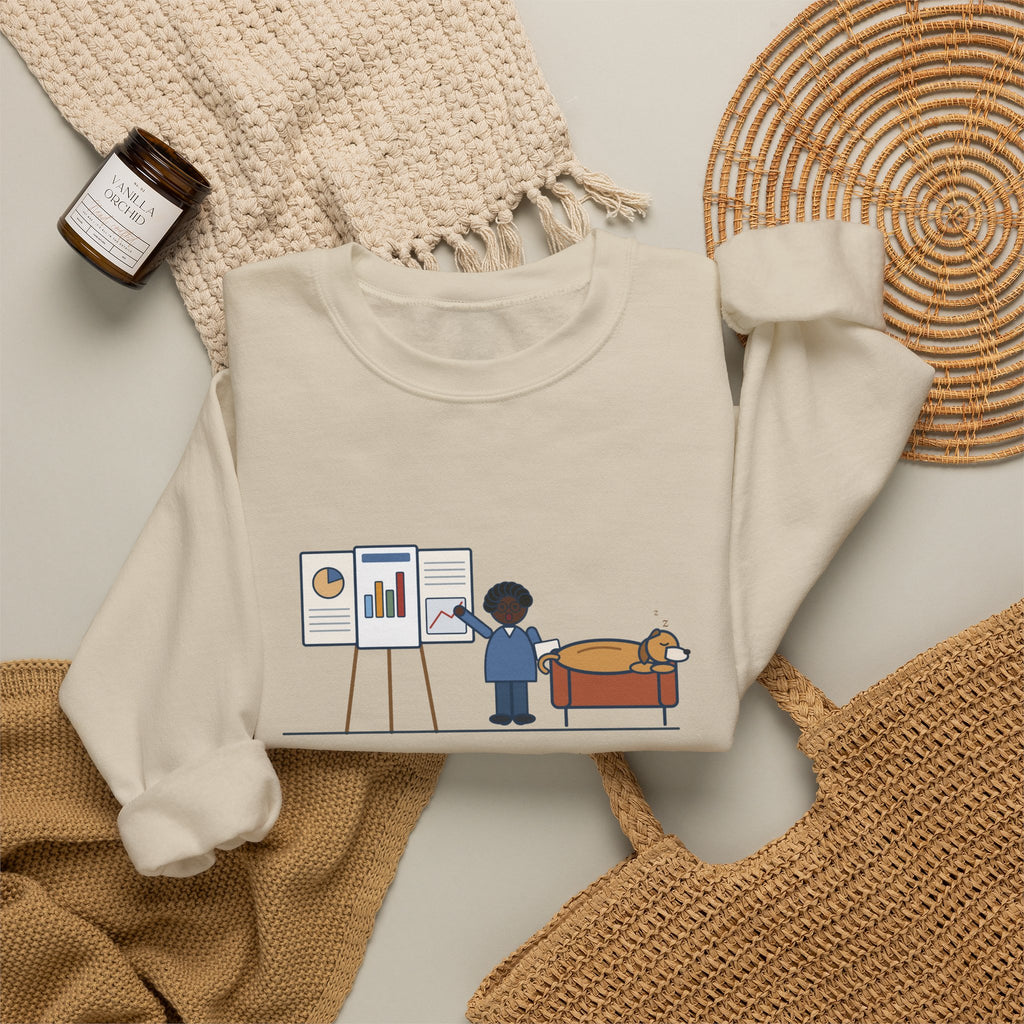 Doctor of Nursing Practice Sweatshirt, Read My Capstone Poster to the Dog Four Times Before the Defense, Funny Practice Run Crewneck