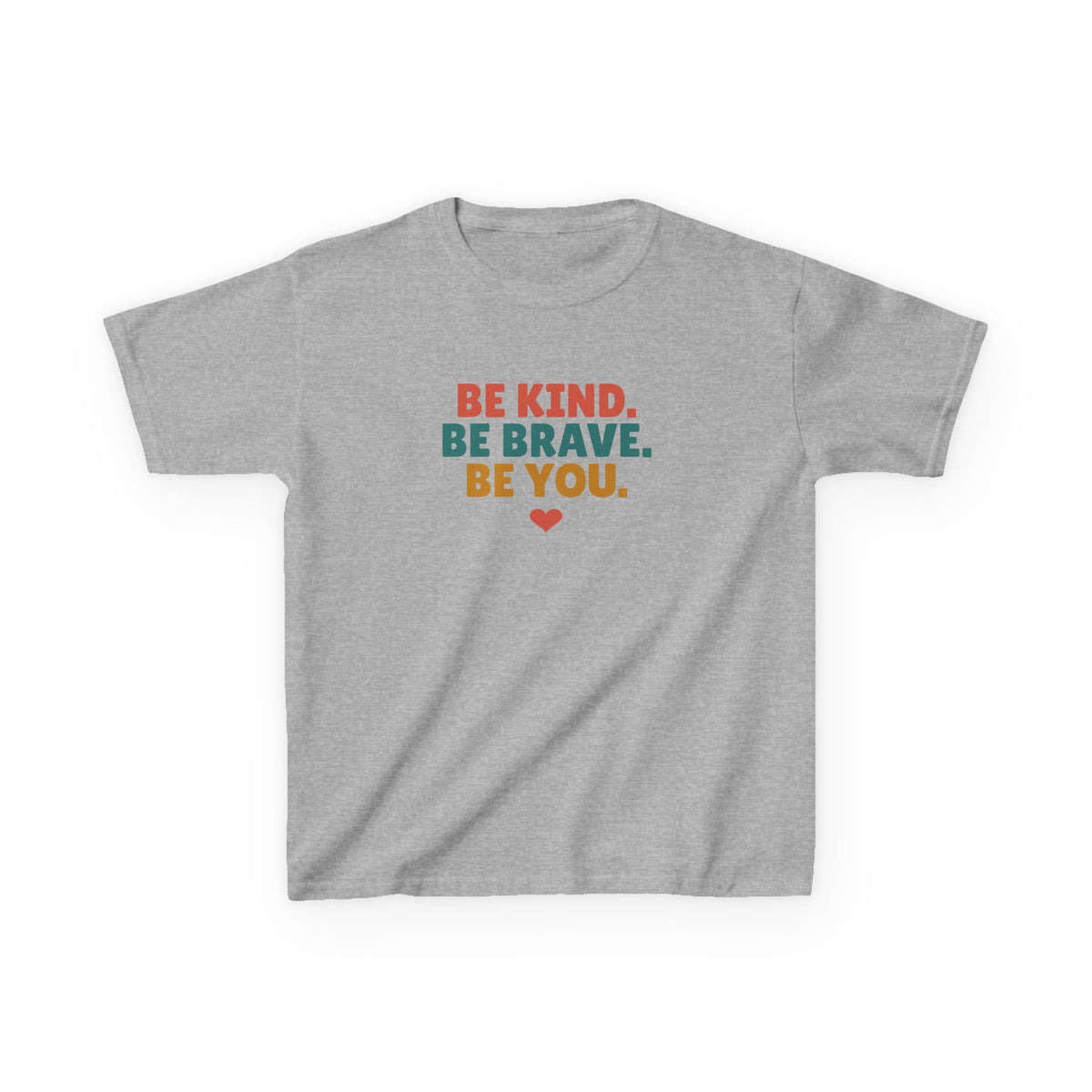 Be Kind Be Brave Be You Youth T-Shirt, Kindness Shirt for Kids