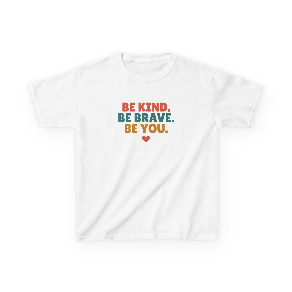 Be Kind Be Brave Be You Youth T-Shirt, Kindness Shirt for Kids