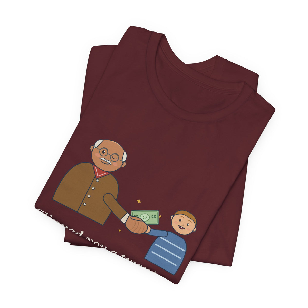 Grandpa T-Shirt - Slipped You a Twenty. Tell No One. Funny Grandpa Gift Tee