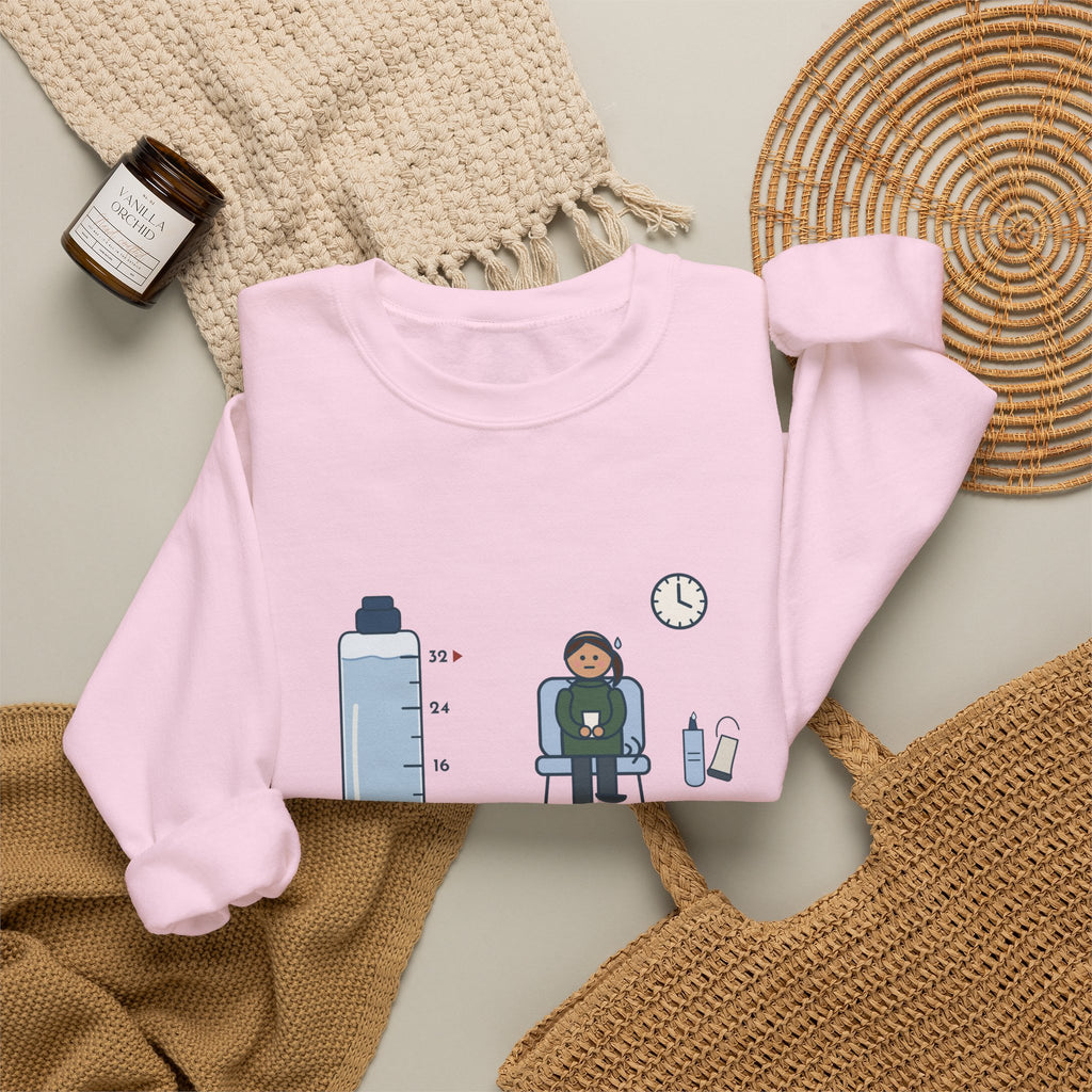Ultrasound Tech Crewneck Sweatshirt - Drink 32 Ounces. Now Hold It Until I Call You.