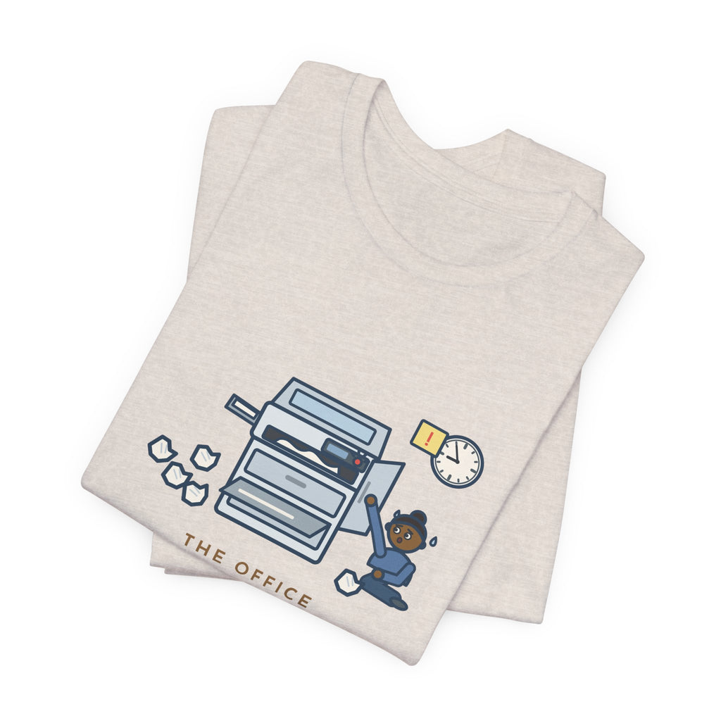 Funny Office T-Shirt, The Copier Worked Fine All Month, Jammed the Morning of the Deadline, Copy Room Tee