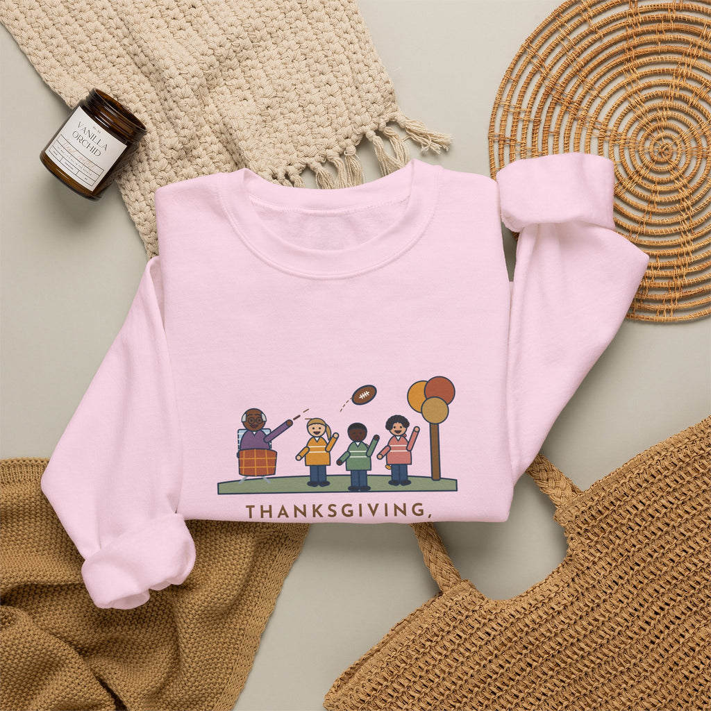 Thanksgiving Sweatshirt, Touch Football in the Yard, Grandpa Called Every Play from a Lawn Chair, Funny Family Yard Game Crewneck