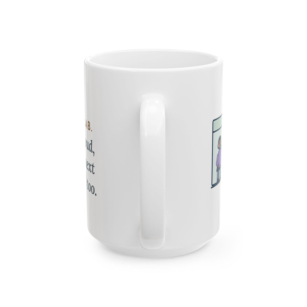Large Pulmonary Function Nurse Mug 15oz - Cheer So Loud Two Booths Exhale
