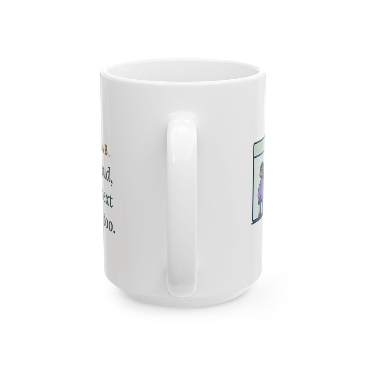 Large Pulmonary Function Nurse Mug 15oz - Cheer So Loud Two Booths Exhale