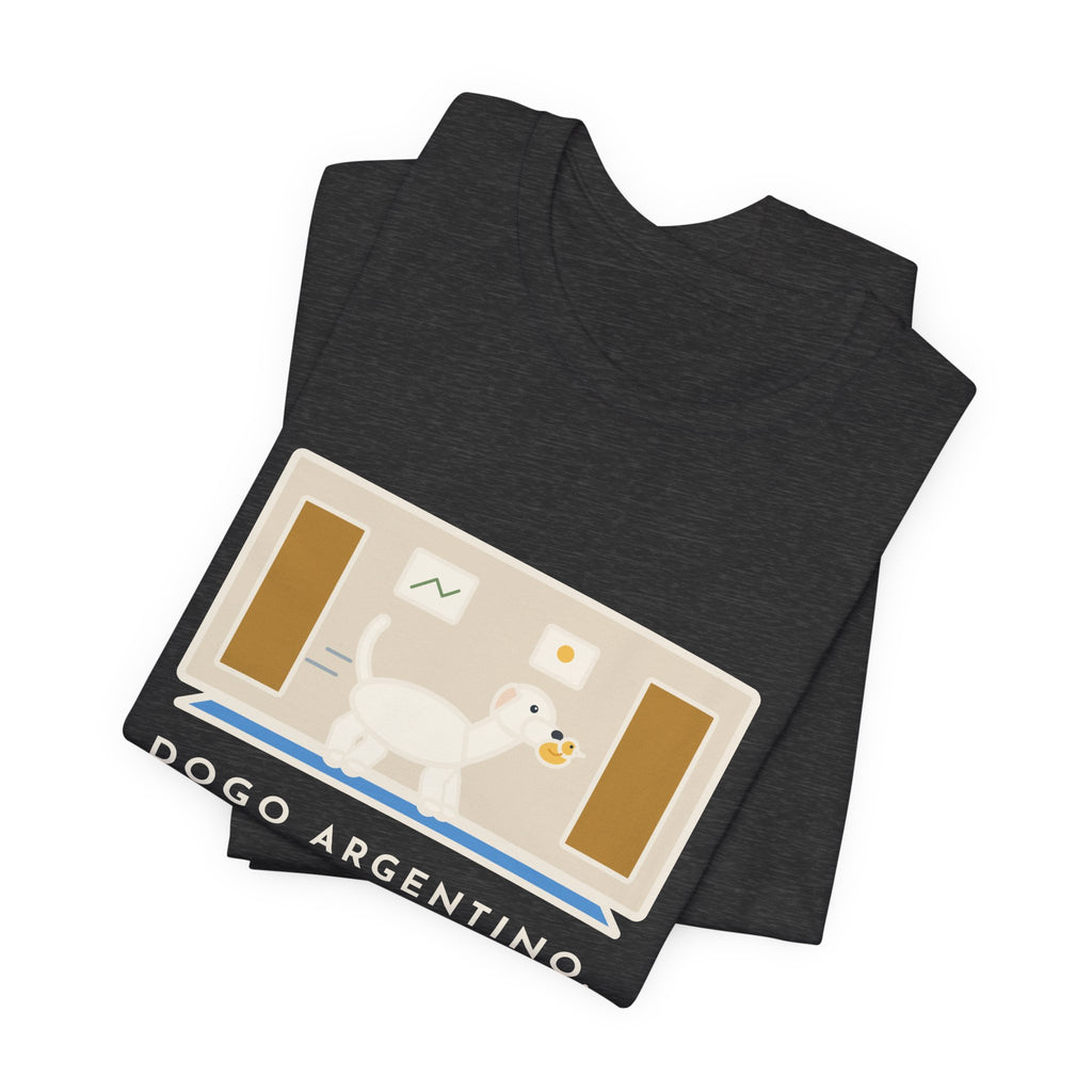 Funny Dogo Argentino T-Shirt, One Hundred Pounds, Carries His Stuffed Duck to Every Room, Hallway Parade Tee