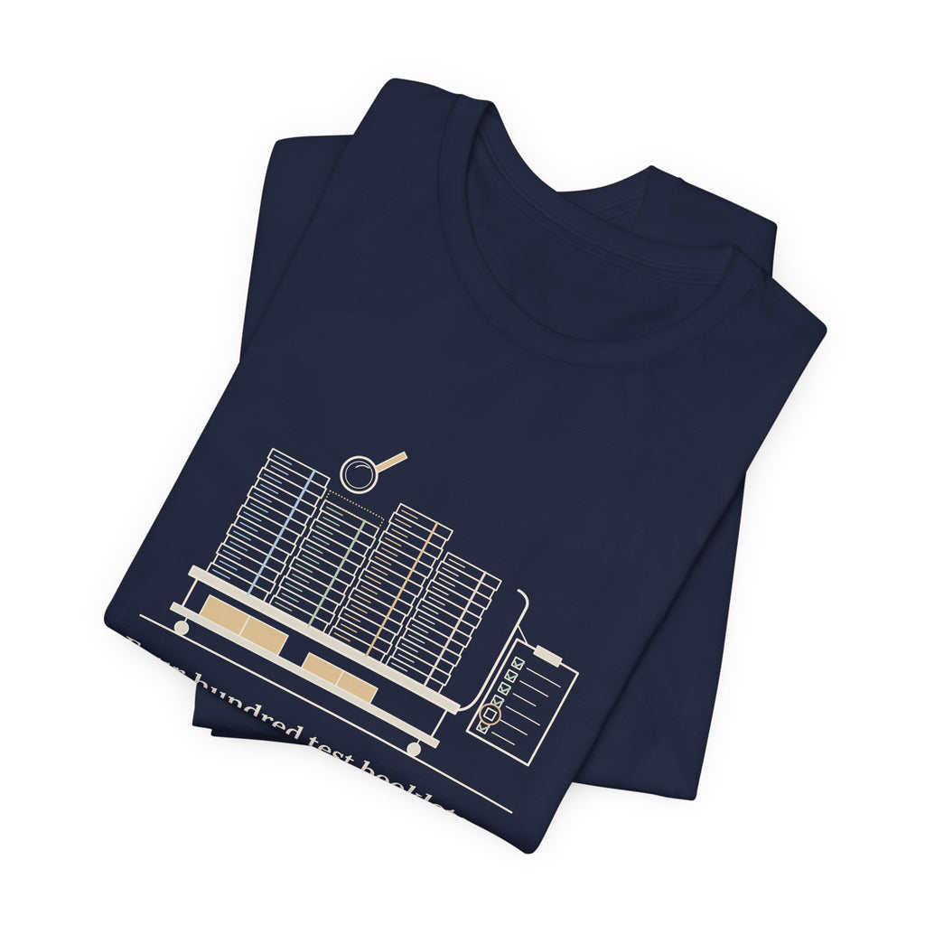School Testing Coordinator T-Shirt - Four Hundred Test Booklets, One Is Missing Funny Tee