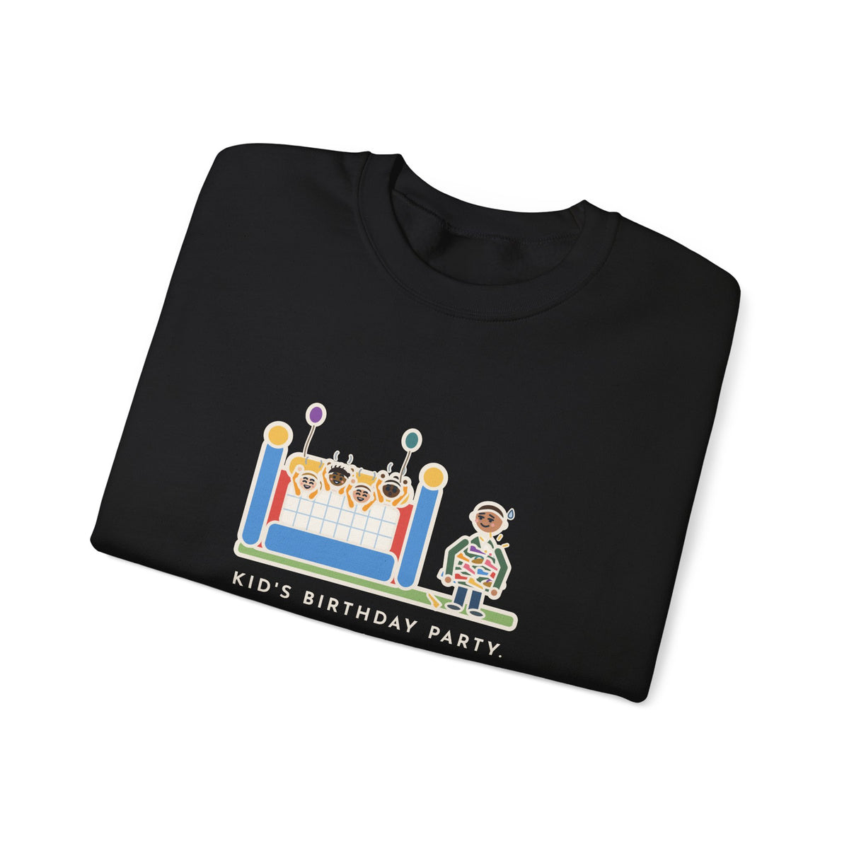 Birthday Party Sweatshirt, Sixteen Kids, One Bounce House, and I Held Every Shoe, Funny Backyard Party Crewneck