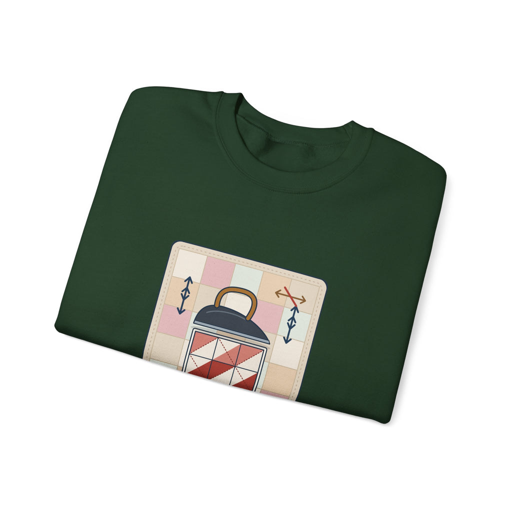 Quilting Crewneck Sweatshirt - Press, Don't Iron. Cozy Quilter Gift