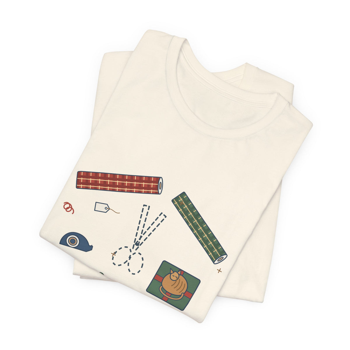 Funny Christmas T-Shirt - Who Has the Scissors? Gift Wrapping Tee