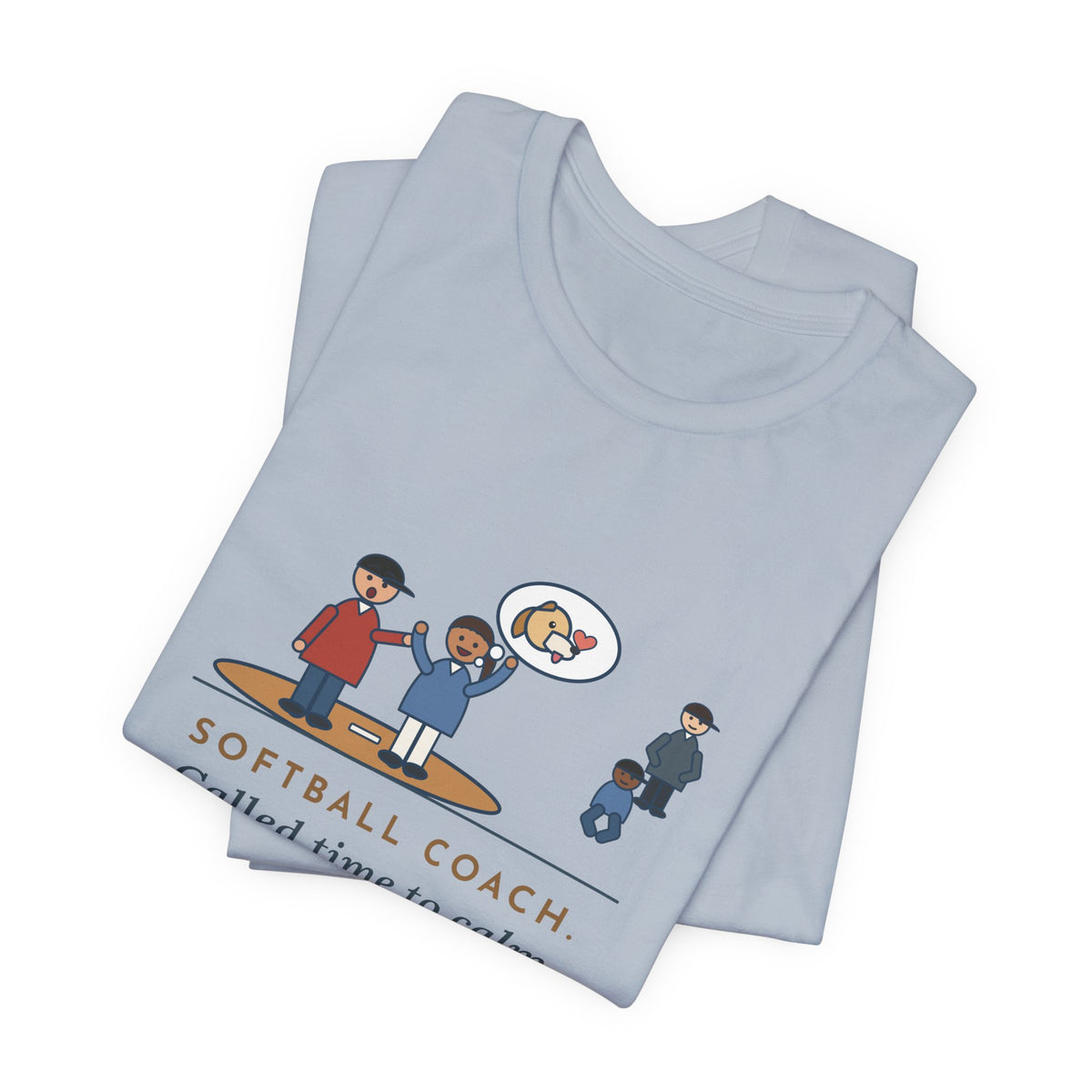 Funny Softball Coach T-Shirt, Called Time for a Mound Visit, Heard All About Her New Puppy, Mound Visit Tee